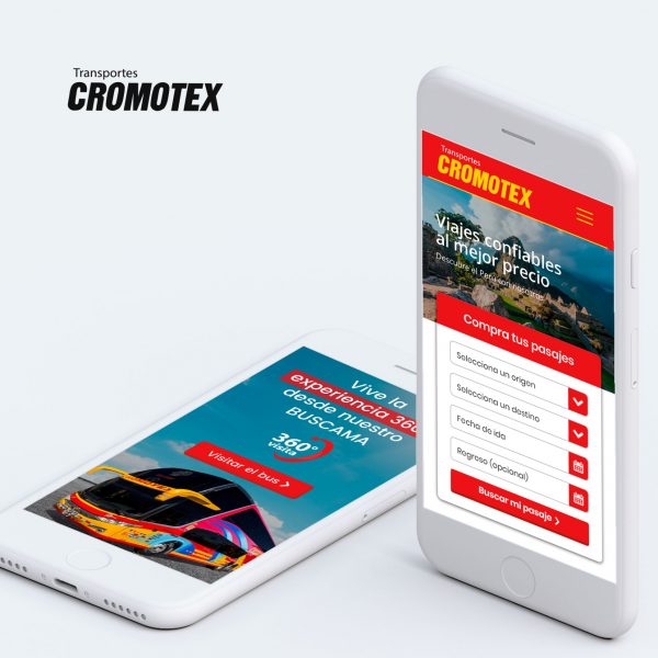 Diseño Web en Arequipa para empresa de transportes CROMOTEX