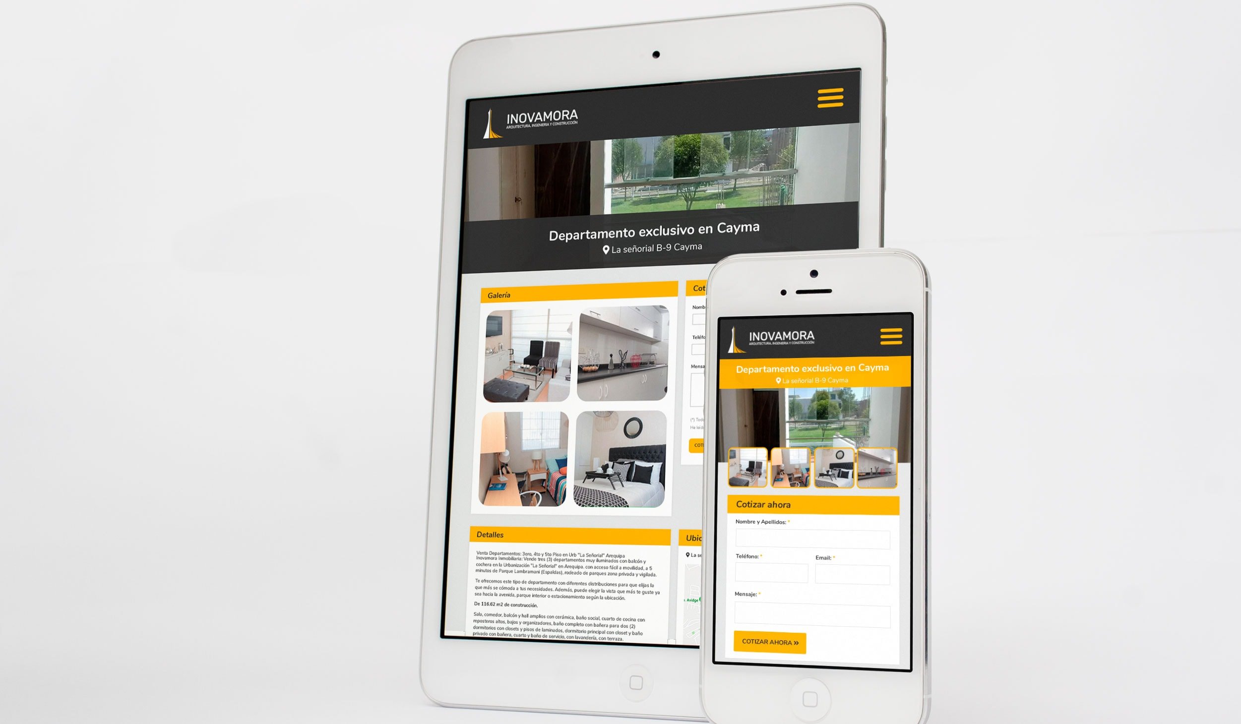 Diseño Web Responsive para Inmobiliaria en Arequipa - INOVAMORA